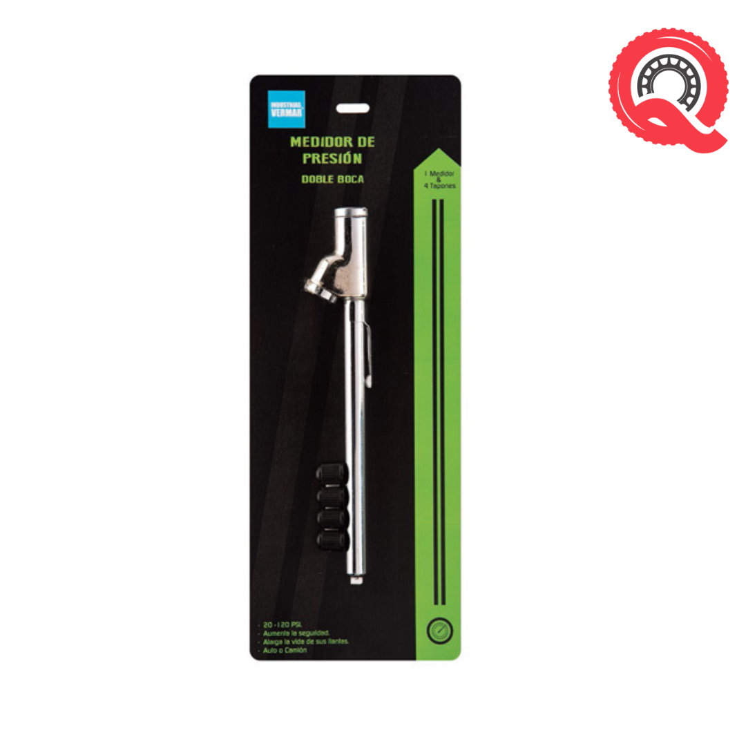 Medidor de PSI doble boca 10-150