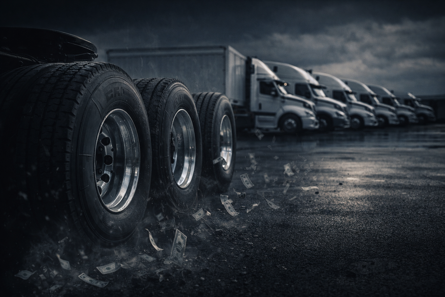 Las 5 fugas de dinero en llantas que toda flota tiene (y no está viendo)