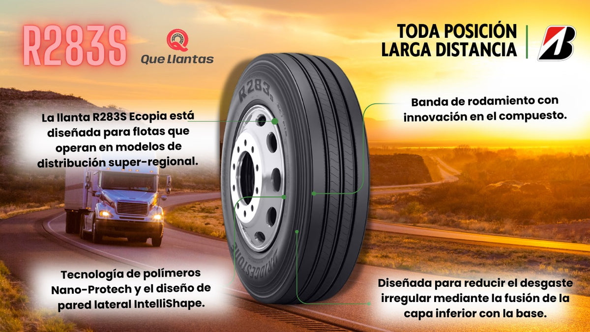 11R22.5 BRIDGESTONE R283